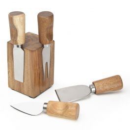 Juego De 4 Mangos De Madera De Unids/set, Cortador De Queso De Bambú De  Roble, Kit De Cortador De Cheedse De Cocina, Herramientas Útiles De Cocina  - Herramientas Para Queso - AliExpress