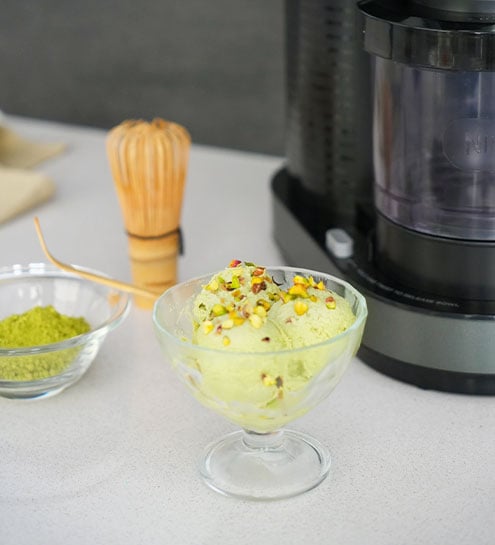 Receta Helado de té Matcha  